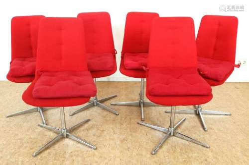 Serie van 6 design stoelen