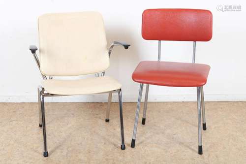 Lot van 2 Gispen stoelen, 60-er jaren