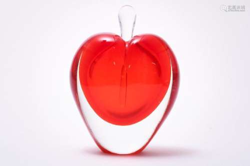 Dikglazen hartvormig parfumflesje