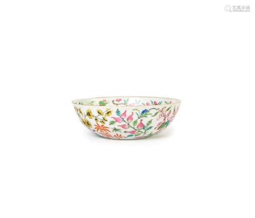 A CHINESE FAMILLE ROSE BOWL, JIAQING SEAL MARK & OF THE ...