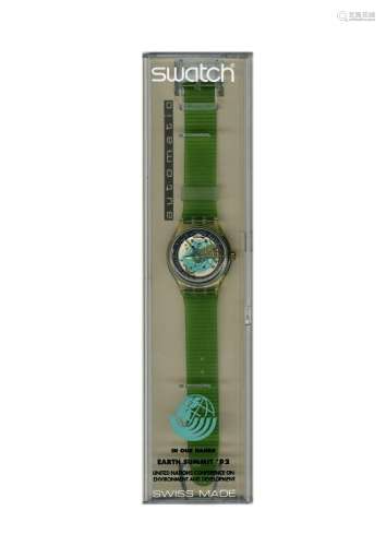SWATCH TIME TO MOVE (EARTH SUMMIT 1992) SAK102 AUTOMATIC, 19...