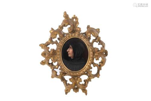 GERMAN PORCELAIN PORTRAIT MINIATURE