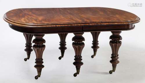 William IV style dining table, England, 20th century