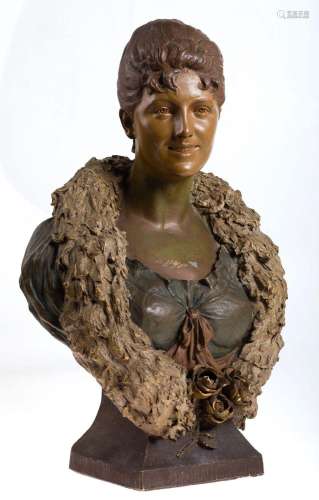 FRIEDRICH GOLDSCHEIDER (1845 / 1897) "Bust of a lady wi...