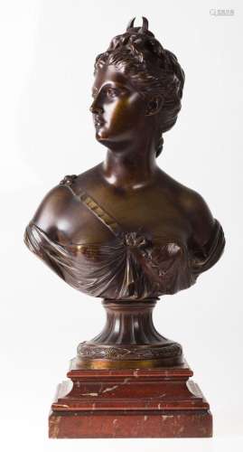 "Diana", after Jean-Antoine Houdon, France, 19th c...