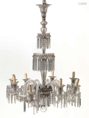 Crystal ceiling lamp, Spain, mid-20th century