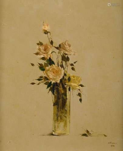 GABRIEL ALBERCA Algiers (1934) "Grey Roses", 1988