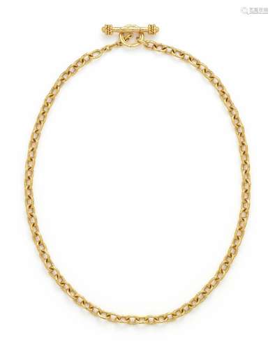 ELIZABETH LOCKE, YELLOW GOLD NECKLACE