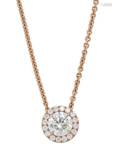 ROSE GOLD AND DIAMOND NECKLACE