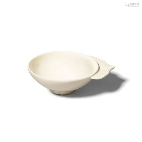 A 'DING'-TYPE SMALL BOWL WITH BRACKET-FORM HANDLE Song/Liao ...