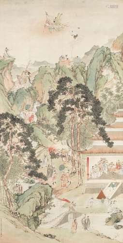 WANG JIELATE QING DYNASTY) Immortal Gathering, 1868