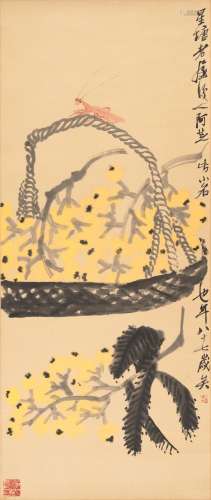 QI BAISHI (1864-1957)   Loquats, 1951
