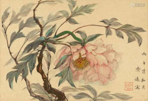 WANG JIYUAN (1893-1975)  Peony, 1966