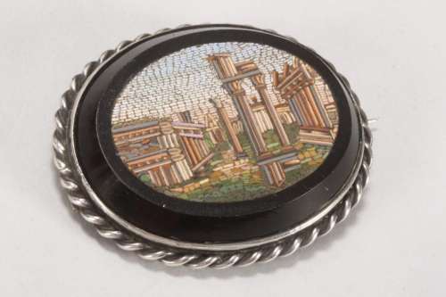 Late 19th Century Micro Mosaic Brooch,