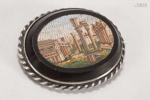 Late 19th Century Micro Mosaic Brooch,