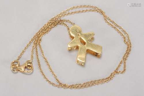 Italian 18ct Gold Chain and Pendant,