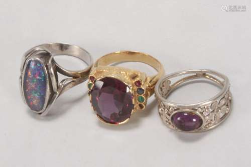 Three Assorted Rings,
