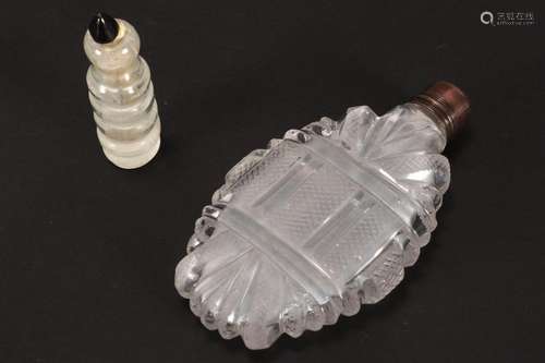 Two 19th Century Glass Scent Bottles,