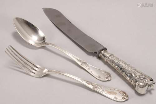 Dutch Export Silver Handled Carving Knife,