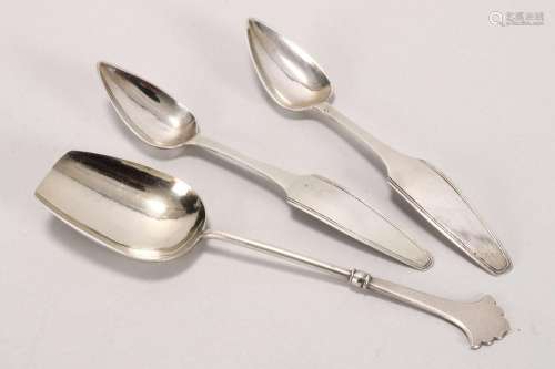 Pair of Dutch Silver Coffee Spoons,