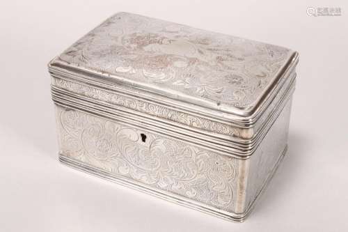Russian Silver Plate Jewellery Box,