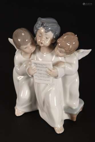 Lladro `Angels` Porcelain Figure Group,