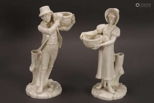 Pair of 19th Century Royal Worcester Figures,