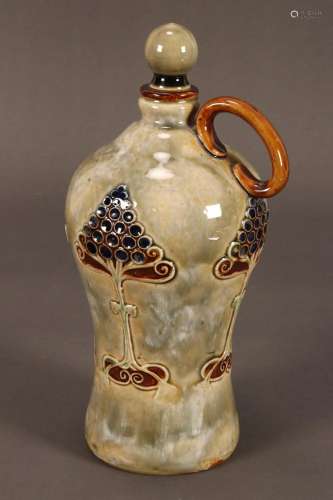 Doulton Lambeth Stoneware Flask,