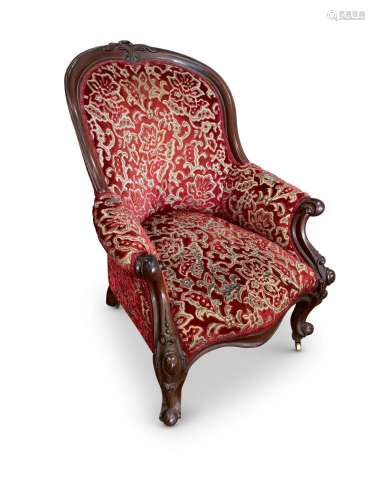 Victorian Grandfather Chair,