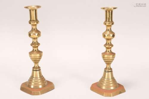 Pair of Brass Candle Sticks,