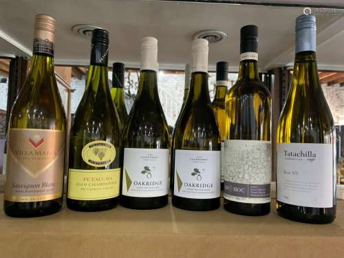 Six Bottles of Assorted White Wine,