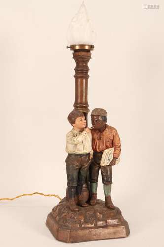 Austrian Terracotta Table Lamp,