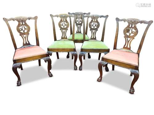 Set of Ten Early 20th Century Chippendale Style