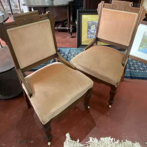 Pair of Edwardian Chairs,