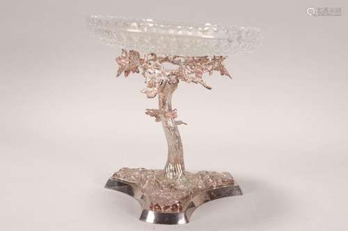 Sliver Plate Figural Plate Stand,