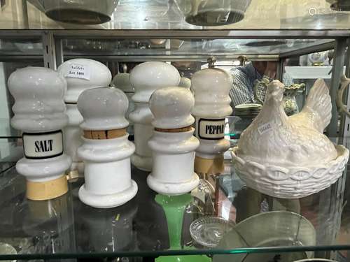 Quantity of Porcelain Salt and Pepper Shakers,