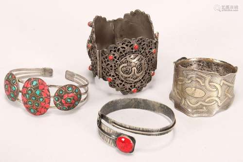 Four Indian and Nepali Bangles,