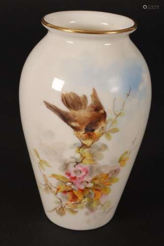 Royal Worcester Miniature Porcelain Vase,