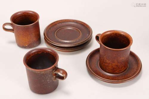 70`s Style Stoneware Coffee Set,