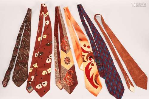 Six Gents Vintage Neckties,