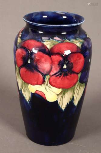 Moorcroft Pansy Pottery Vase,