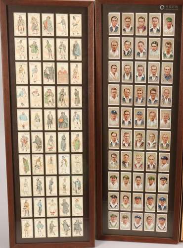 Two Sets of Framed Cigarette Cards,