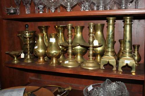 Large Quantity of Brass Items,