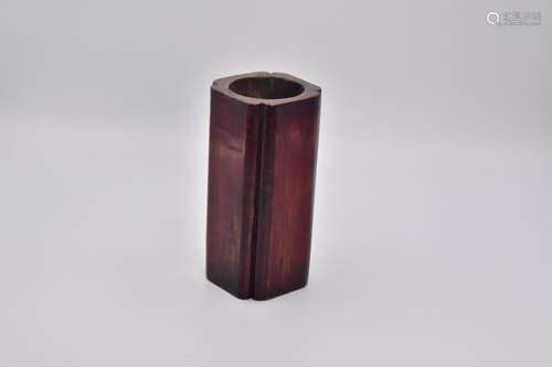 A CHINESE BAMBOO BRUSHPOT, QING DYNASTY, 19TH CENTURY