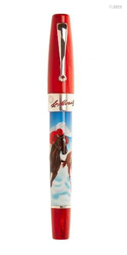 MONTEGRAPPA FOUNTAIN PEN “ST. MORITZ”, LIMITED EDITION. Body...