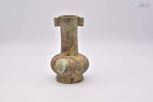 A CHINESE BRONZE ‘ARROW’ VASE, SONG/MING DYNASTY