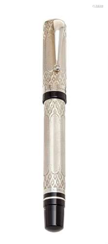 MONTEGRAPPA “COSMOPOLITAN GOTHIC” FOUNTAIN PEN. Body in resi...