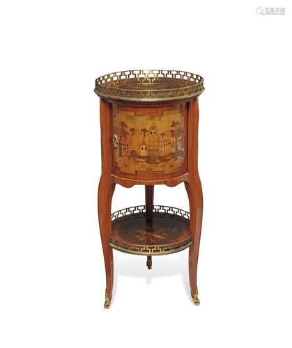 TABLE TAMBOUR D'EPOQUE TRANSITIONATTRIBUEE A CHARLES TOPINO,...