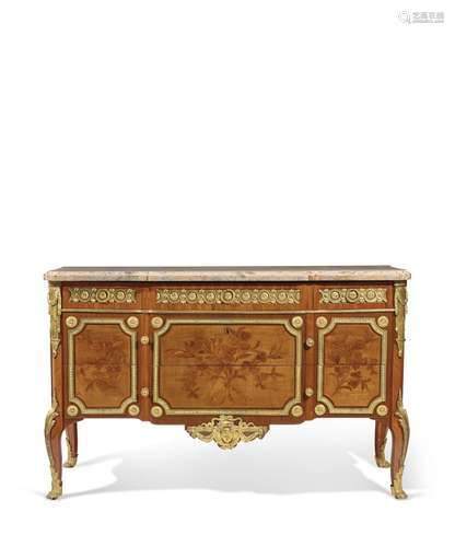 COMMODE ROYALE D'EPOQUE TRANSITIONESTAMPILLE DE ROGER VANDER...