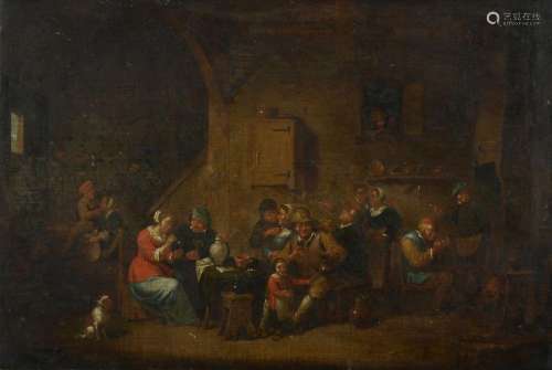 FOLLOWER OF DAVID TENIERS THE YOUNGER, DRINKING AND SMOKING ...